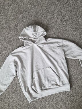 Gymshark Rest Day Hoodie Men's Small Boxy Fit Oatmeal Gorpcore
